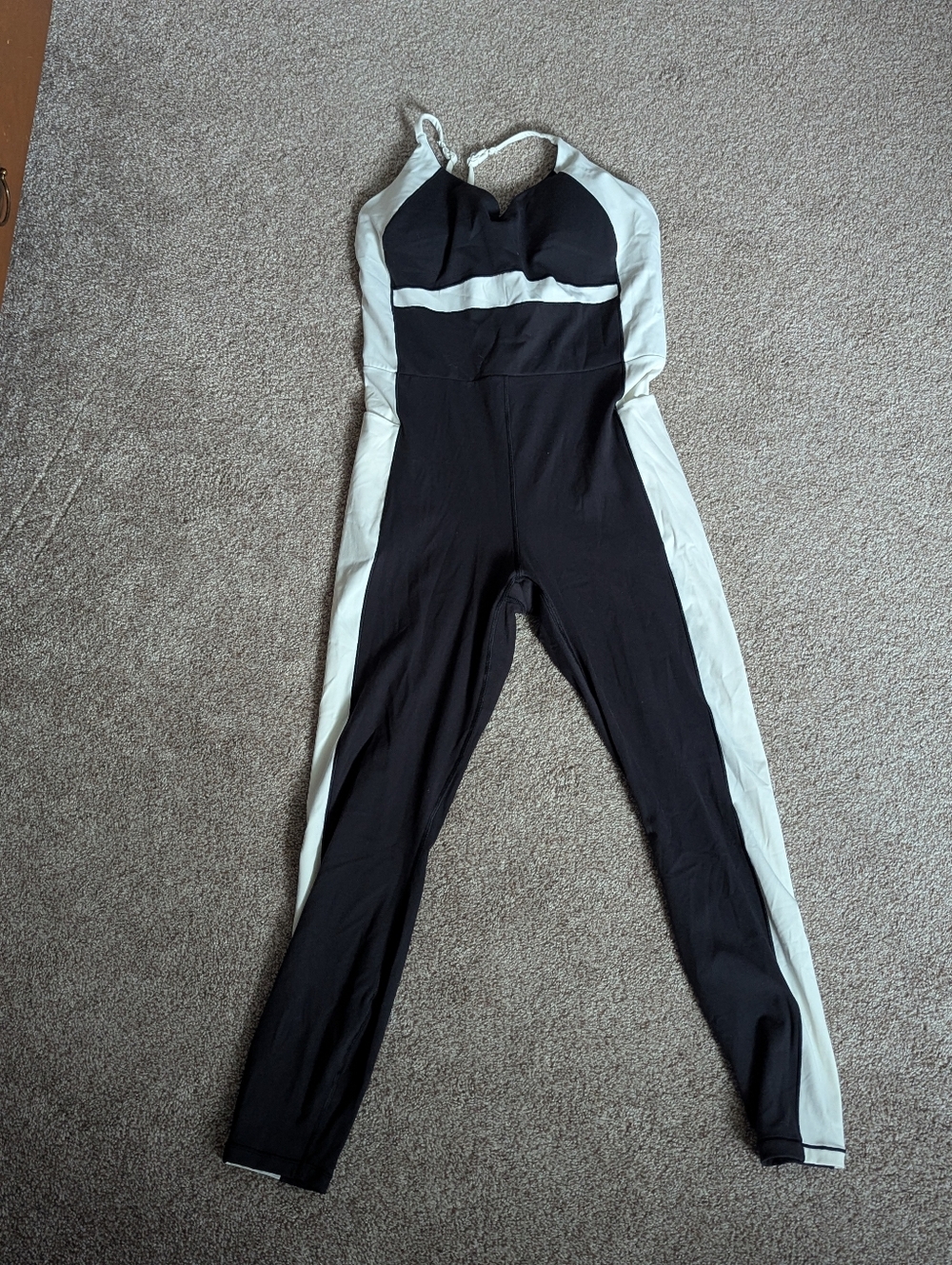 Calia Black & White Colorblock Jumpsuit